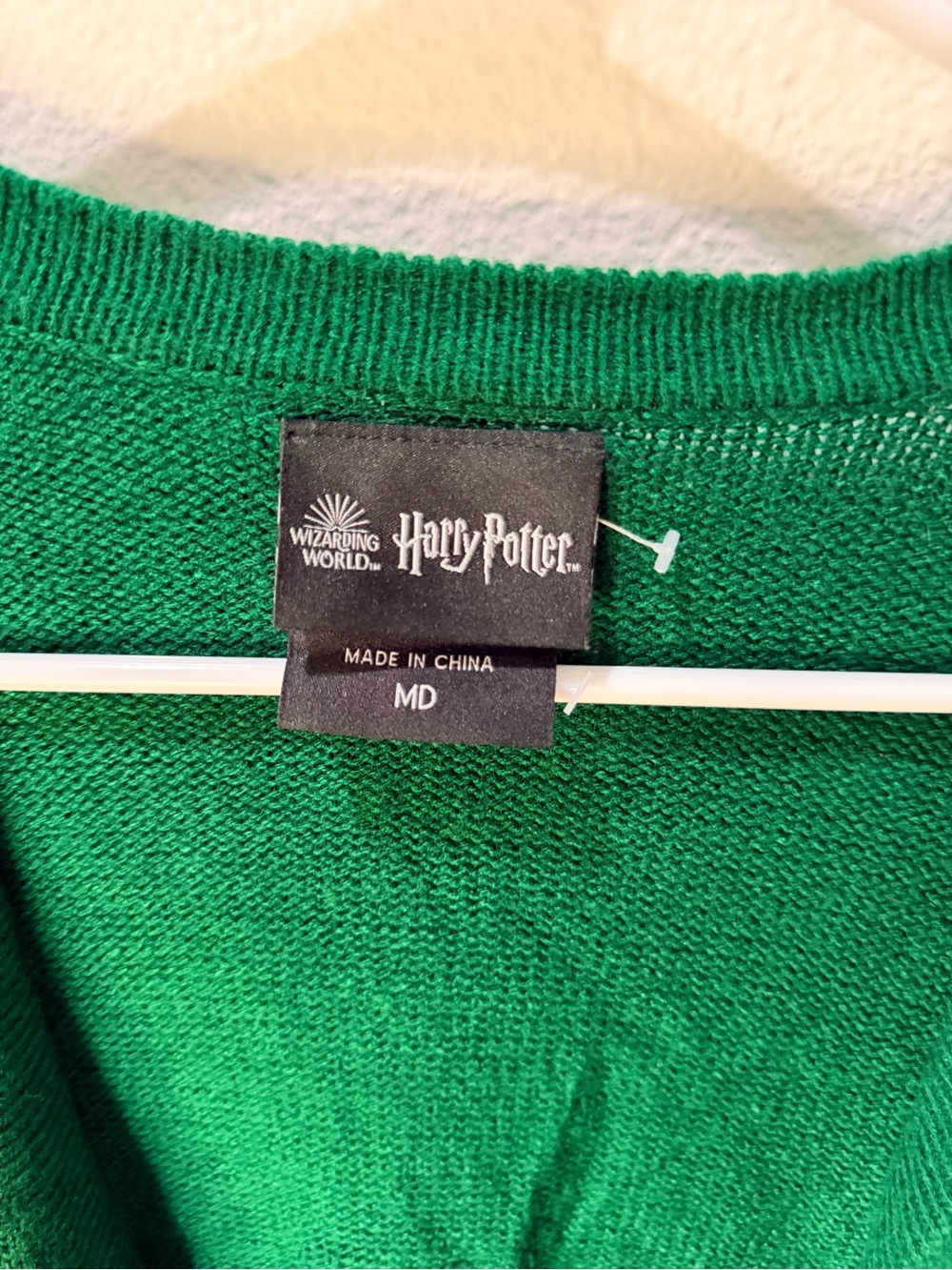 MEDIUM Harry Potter Green Slytherin Cardigan - Picture 2 of 5